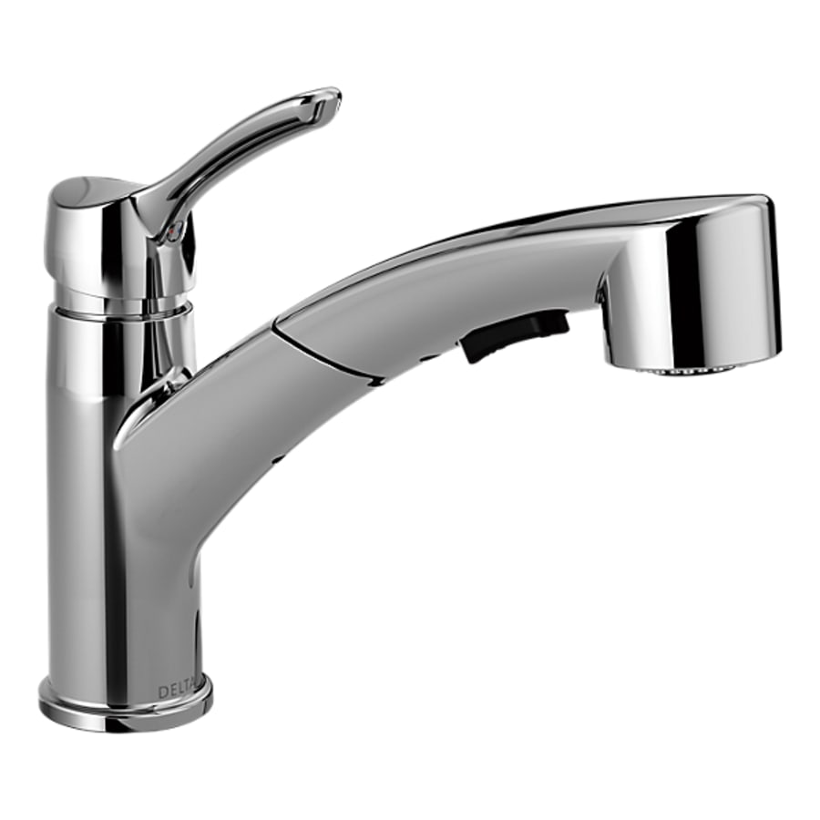 Delta Collins Pull-Out Spray Kitchen Faucet with Optional Escutcheon Plate - Includes Lifetime Warranty