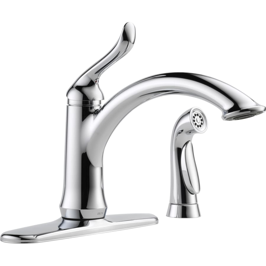 Delta Linden Kitchen Faucet with Side Spray and Optional Base Plate - Includes Lifetime Warranty
