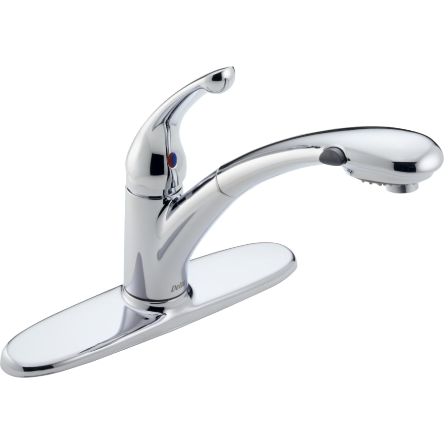 Delta Signature Pull-Out Kitchen Faucet with Optional Base Plate - Includes Lifetime Warranty