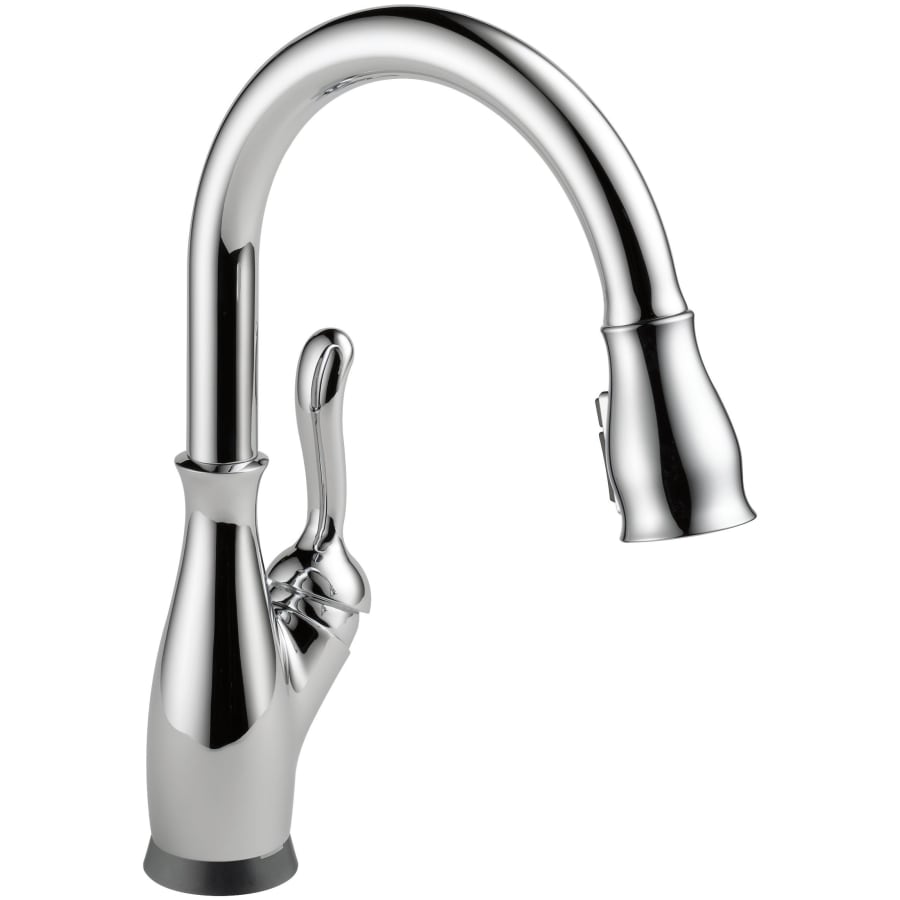Delta Leland 1.8 GPM Single Hole Pull Down Touchless Kitchen Faucet with Voice IQ, Touch2O, ShieldSpray and Diamond Seal Technologies - Includes Escutcheon