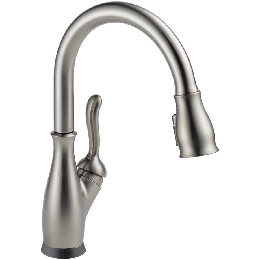 Delta Leland 1.8 GPM Single Hole Pull Down Touchless Kitchen Faucet with Voice IQ, Touch2O, ShieldSpray and Diamond Seal Technologies - Includes Escutcheon