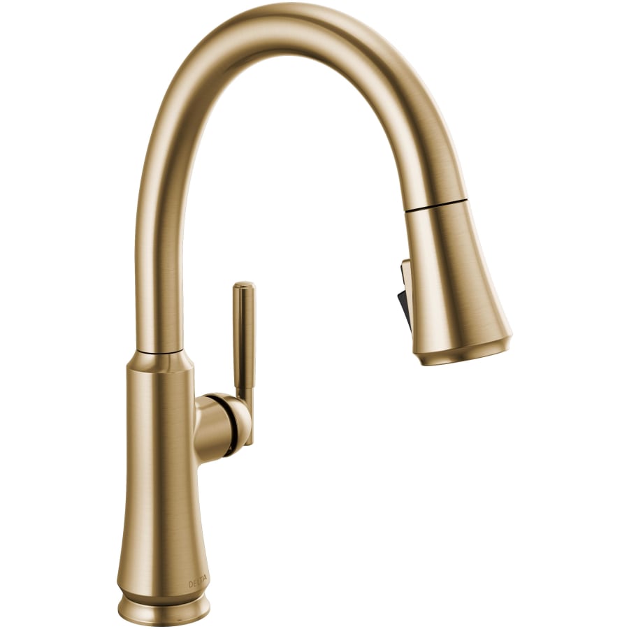 Delta Coranto 1.8 GPM Single Hole Pull Down Kitchen Faucet with Magnetic Docking Spray Head and ShieldSpray