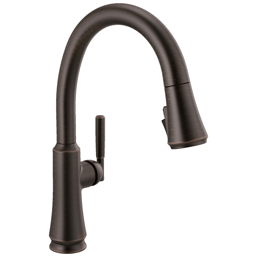 Delta Coranto 1.8 GPM Single Hole Pull Down Kitchen Faucet with Magnetic Docking Spray Head and ShieldSpray