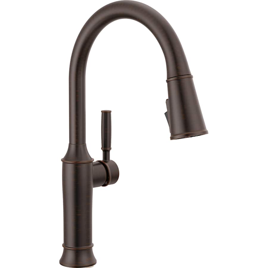 Delta Renaldi 1.8 GPM Single Hole Pull Down Kitchen Faucet with Magnetic Docking Spray Head