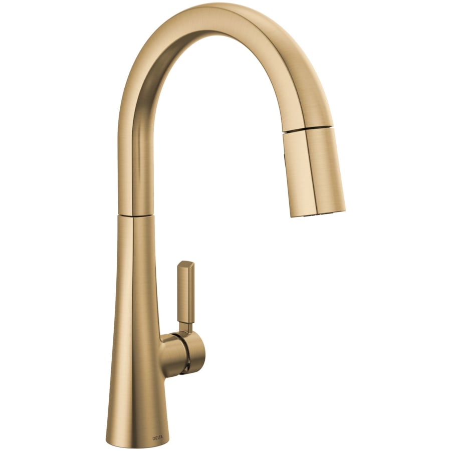 Delta Monrovia 1.8 GPM Deck Mounted Pull Down Kitchen Faucet with DIAMOND Seal, Touch-Clean, and MagnaTite Technologies