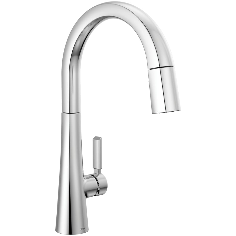 Delta Monrovia 1.8 GPM Deck Mounted Pull Down Kitchen Faucet with DIAMOND Seal, Touch-Clean, and MagnaTite Technologies