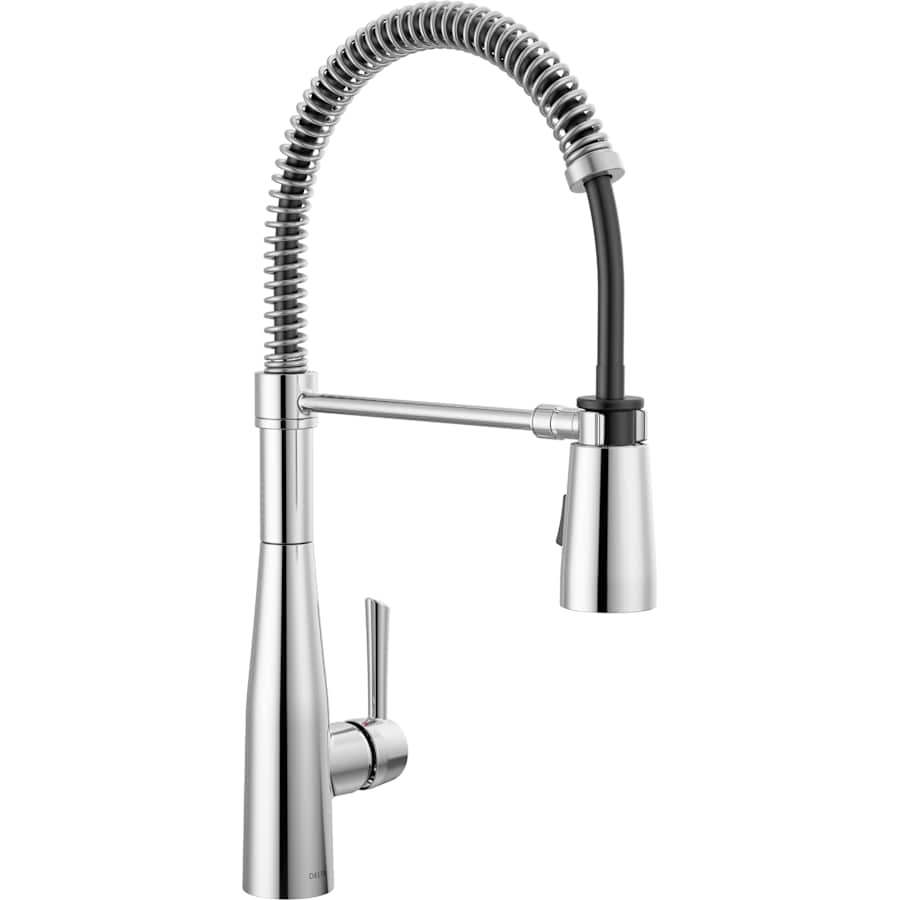 Delta Essa 1.8 GPM Single Hole Pre-Rinse Pull Down Kitchen Faucet - Includes Escutcheon