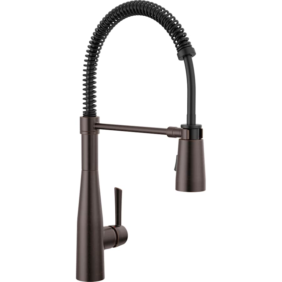 Delta Essa 1.8 GPM Single Hole Pre-Rinse Pull Down Kitchen Faucet - Includes Escutcheon