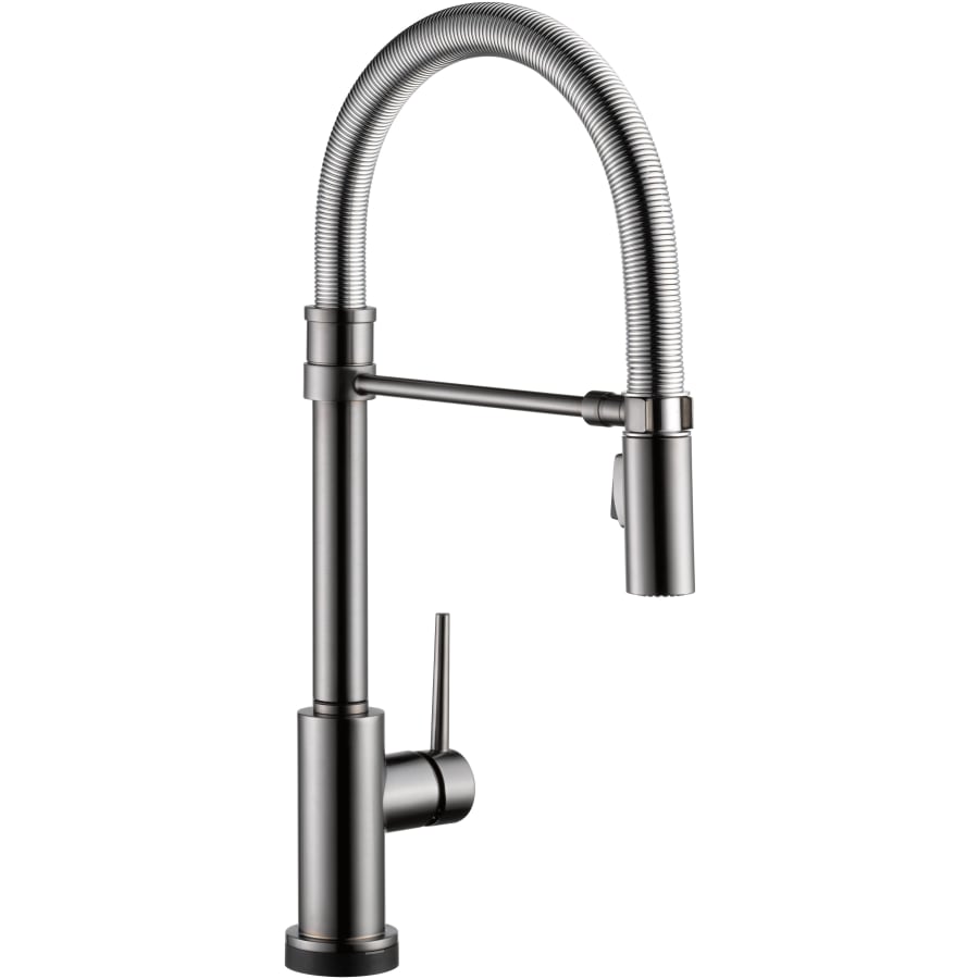 Delta Trinsic 1.8 GPM Single Hole Pre-Rinse Pull Down Touchless Kitchen Faucet with Touch2O, Diamond Seal, MagnaTite Docking, and Touch-Clean Technologies