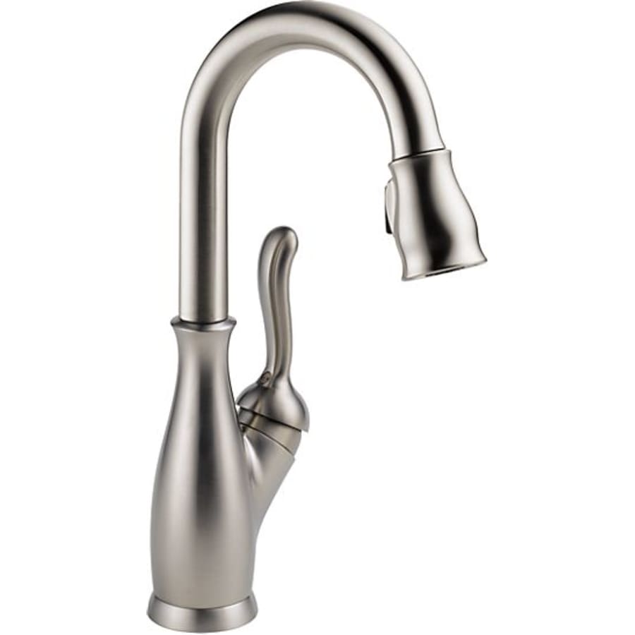 Delta Leland Pull-Down Spray Bar/Prep Faucet with Diamond Seal Technology, Touch Clean, and MagnaTite Docking Technology