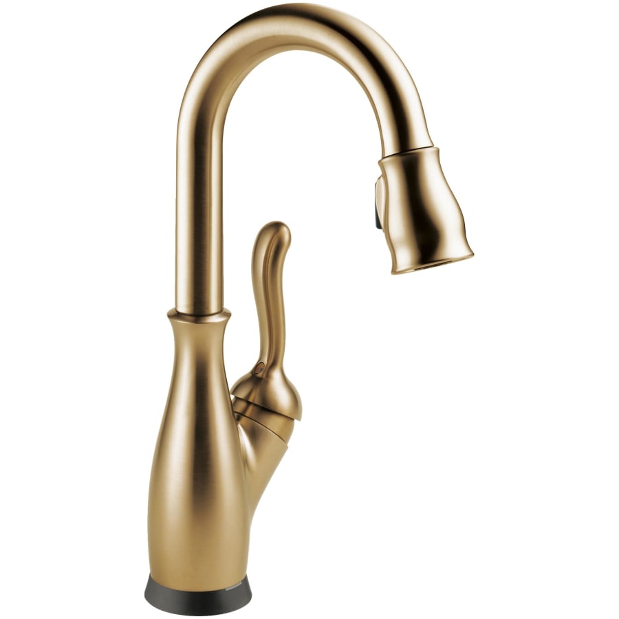 Delta Leland 1.8 GPM Single Hole Pull Down Touchless Bar Faucet with Touch2O, Touch-Clean, MagnaTite Docking and Diamond Seal Cartridge Technologies