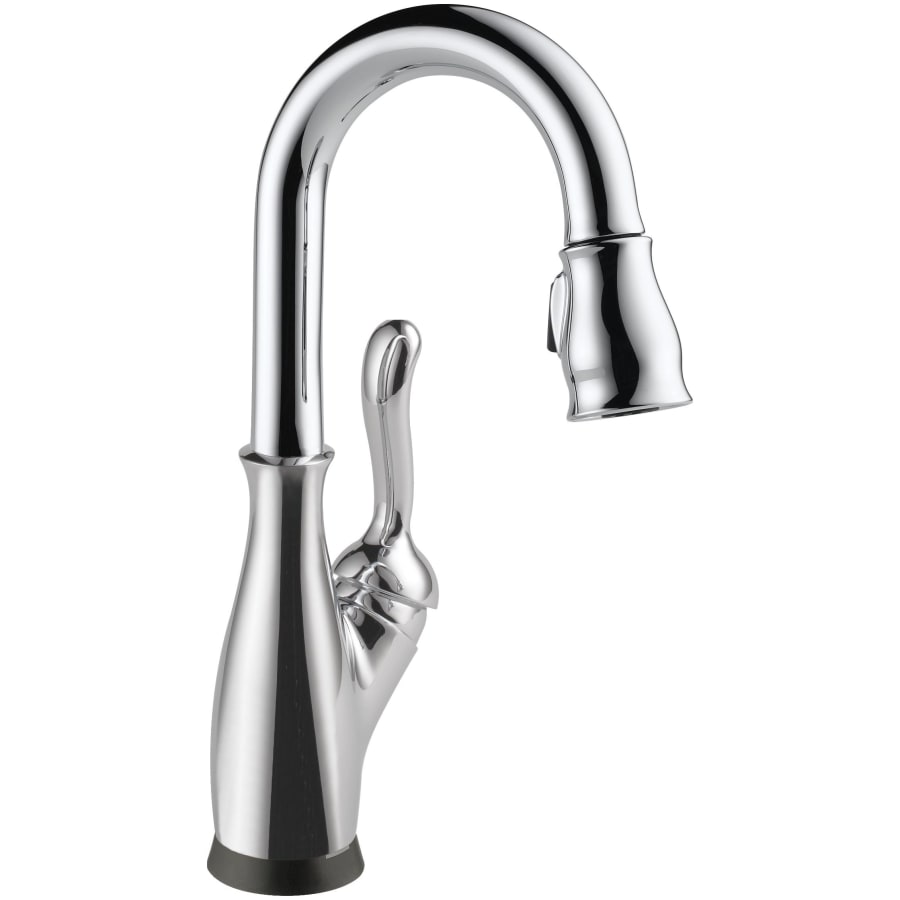 Delta Leland 1.8 GPM Single Hole Pull Down Touchless Bar Faucet with Touch2O, Touch-Clean, MagnaTite Docking and Diamond Seal Cartridge Technologies