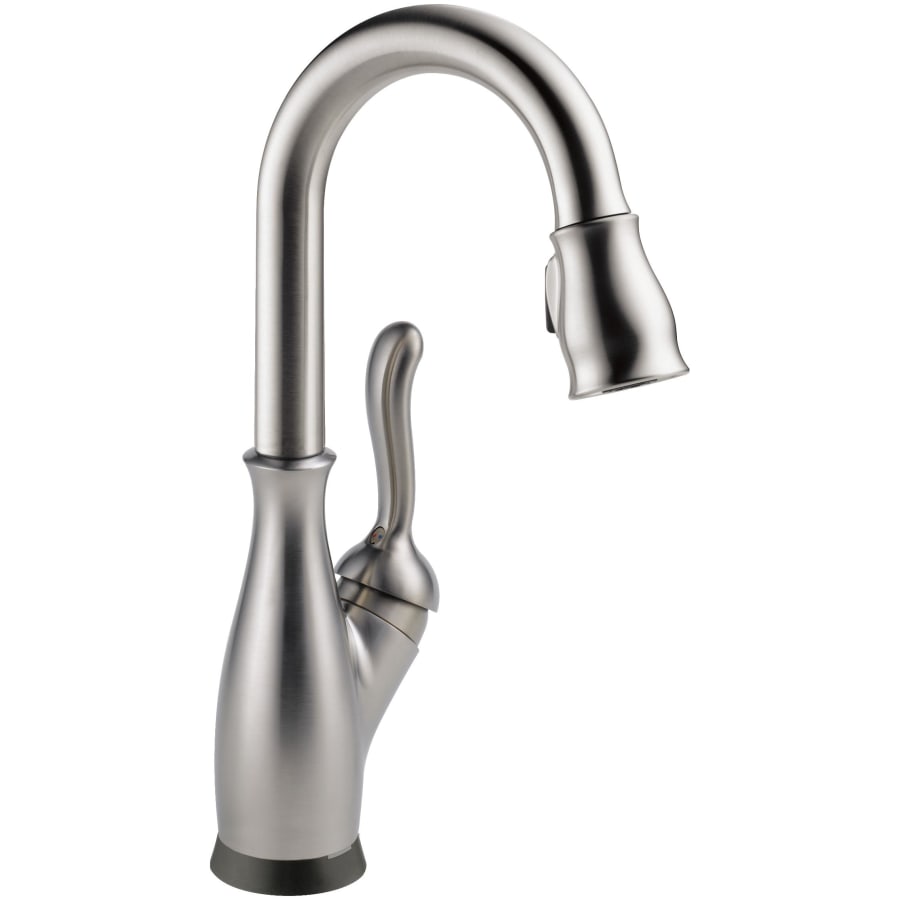 Delta Leland 1.8 GPM Single Hole Pull Down Touchless Bar Faucet with Touch2O, Touch-Clean, MagnaTite Docking and Diamond Seal Cartridge Technologies