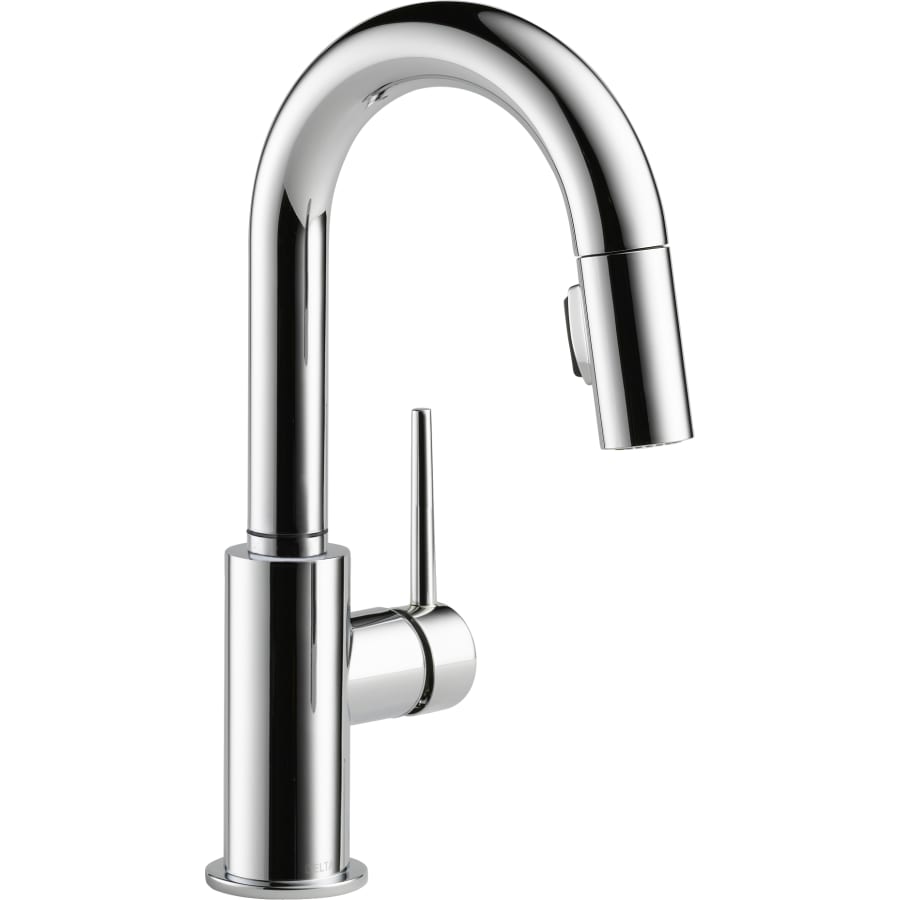 Delta Trinsic 1.8 GPM Single Hole Pull-Down Bar/Prep Faucet with Magnetic Docking Spray Head
