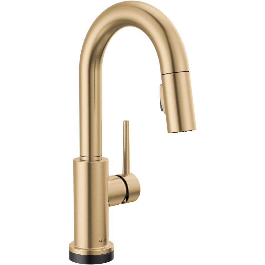 Delta Trinsic 1.8 GPM Single Hole Pull Down Touchless Bar Faucet with Touch2O Touch-Clean, MagnaTite Docking and Diamond Seal Cartridge Technologies