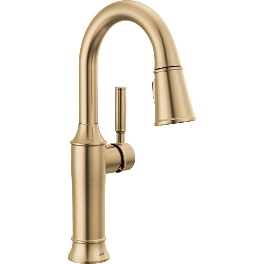 Delta Renaldi 1.8 GPM Single Hole Pull-Down Bar/Prep Faucet with Magnetic Docking Spray Head
