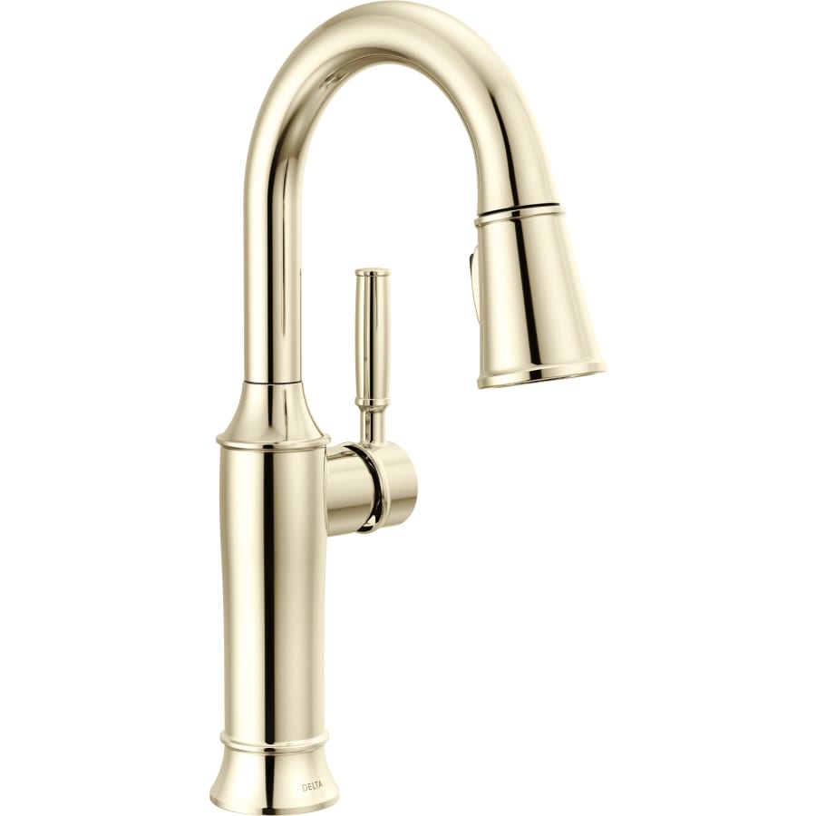 Delta Renaldi 1.8 GPM Single Hole Pull-Down Bar/Prep Faucet with Magnetic Docking Spray Head