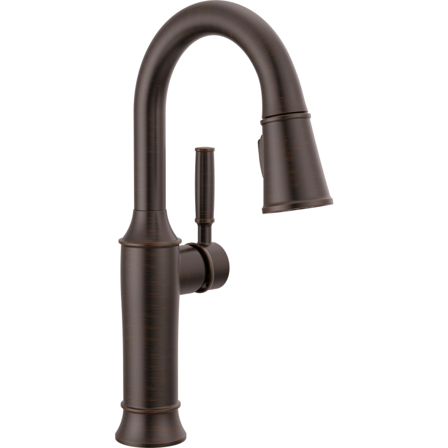 Delta Renaldi 1.8 GPM Single Hole Pull-Down Bar/Prep Faucet with Magnetic Docking Spray Head