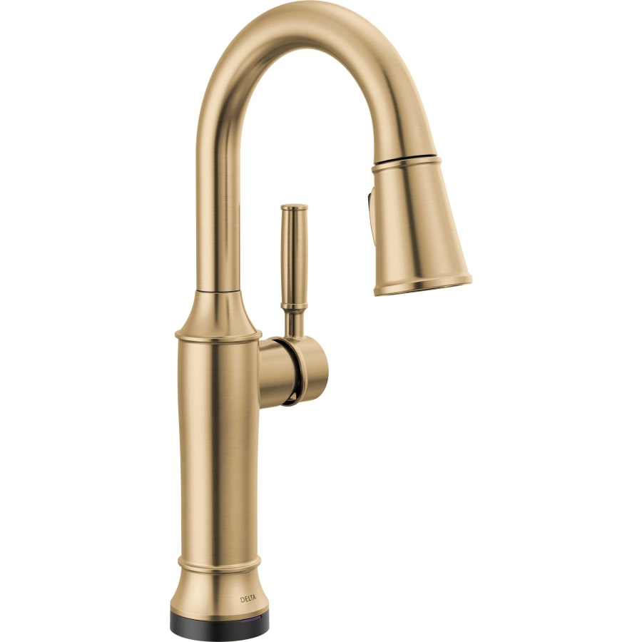 Delta Renaldi 1.8 GPM Single Hole Pull Down Touchless Bar Faucet with Touch2O Touch-Clean and MagnaTite Docking