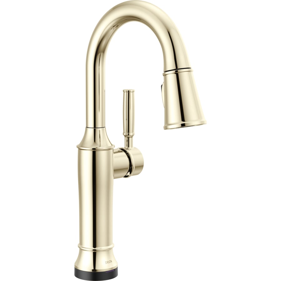 Delta Renaldi 1.8 GPM Single Hole Pull Down Touchless Bar Faucet with Touch2O Touch-Clean and MagnaTite Docking