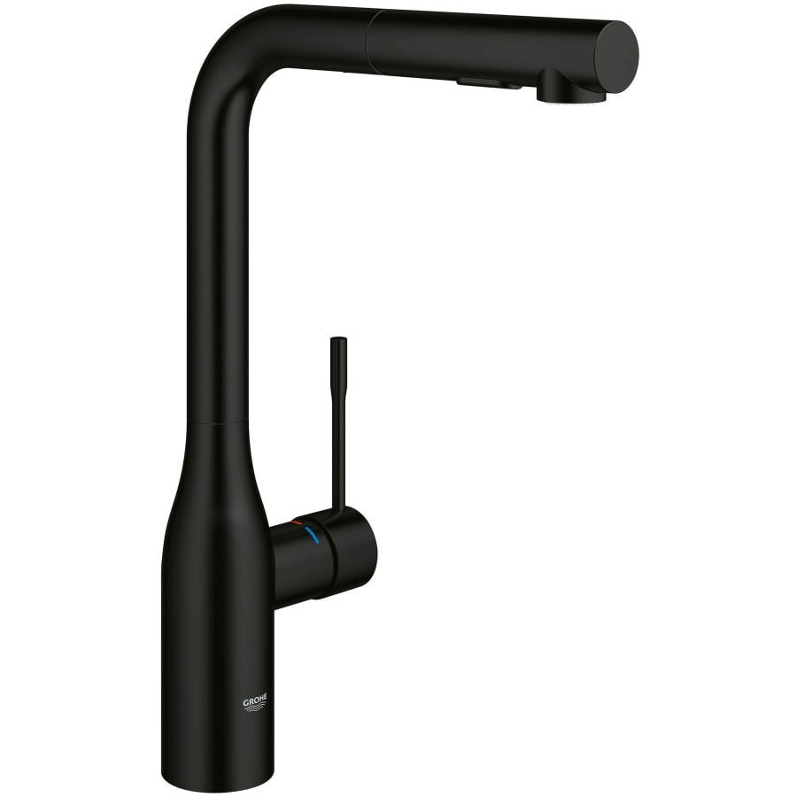 Grohe Essence 1.75 GPM Single Hole Pull Out Kitchen Faucet with Dual Spray, SpeedClean, EasyDoc, and SilkMove Technology