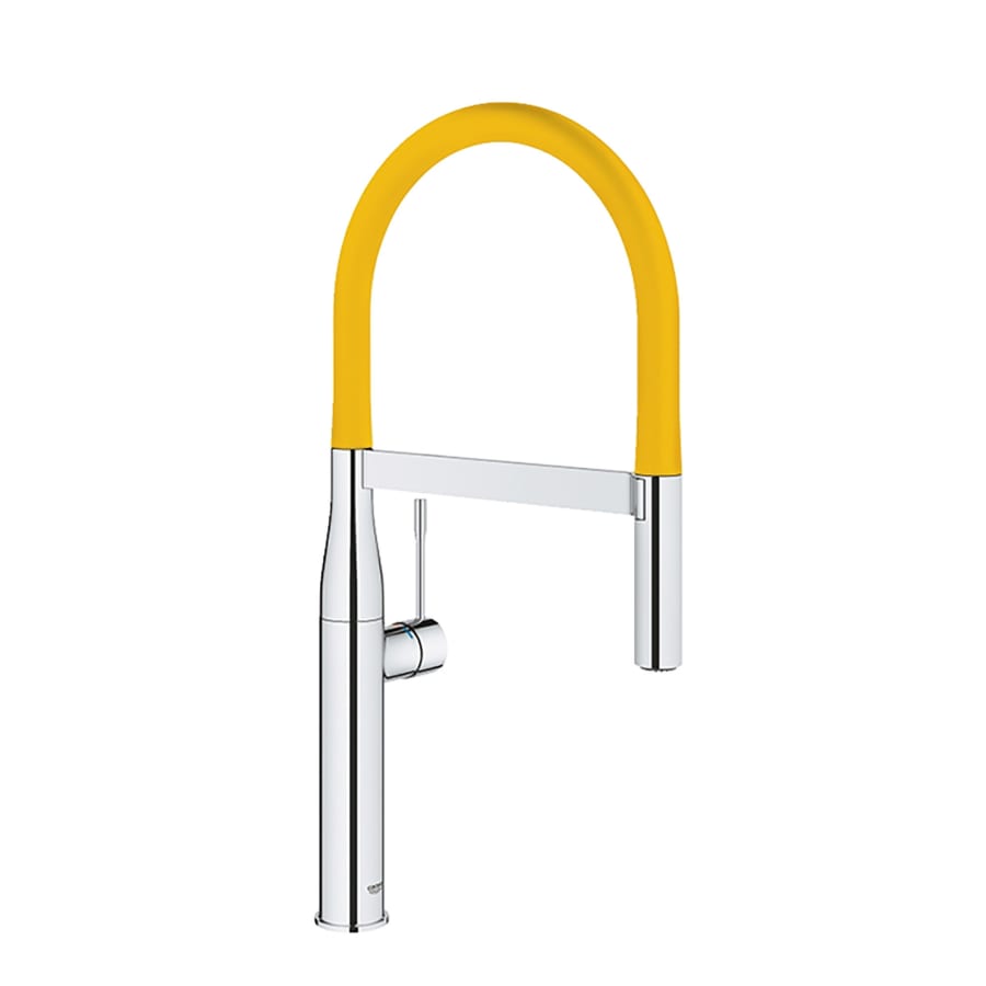 Grohe Essence Pre-Rinse Spray Kitchen Faucet with Locking Push Button Control
