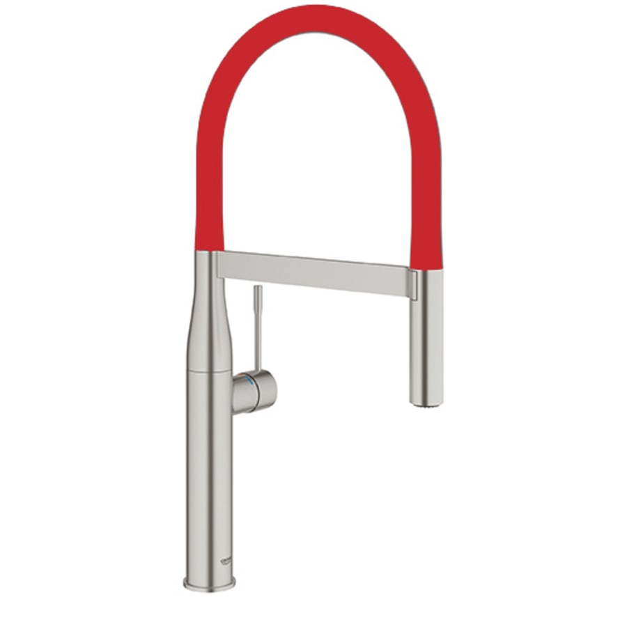 Grohe Essence Pre-Rinse Spray Kitchen Faucet with Locking Push Button Control