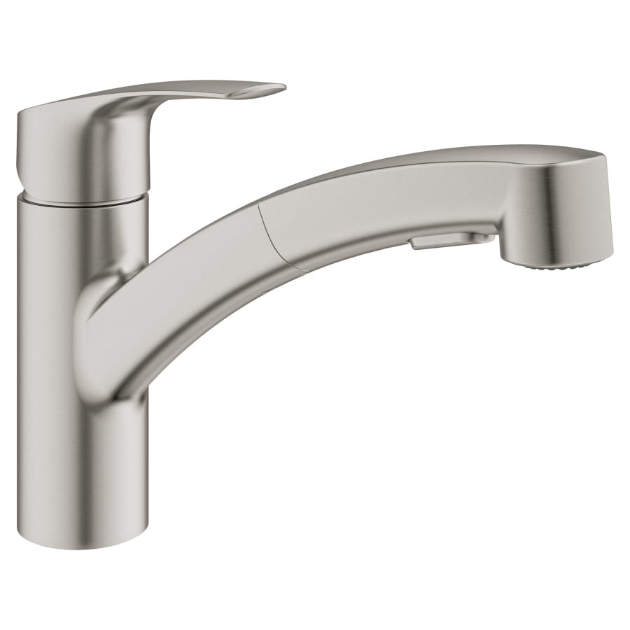 Grohe Eurosmart 1.75 GPM Single Hole Pull Out Kitchen Faucet