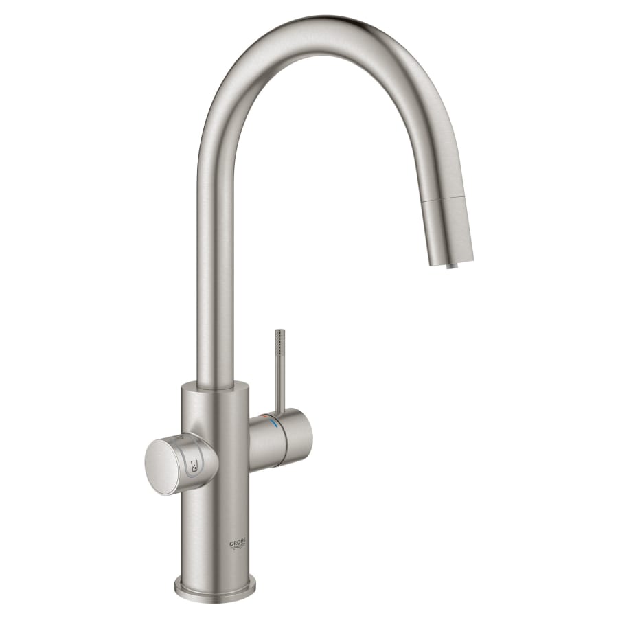 Grohe Blue 2.0 1.75 GPM Single Hole Pull Out Kitchen Faucet for Chilled and Sparkling Water