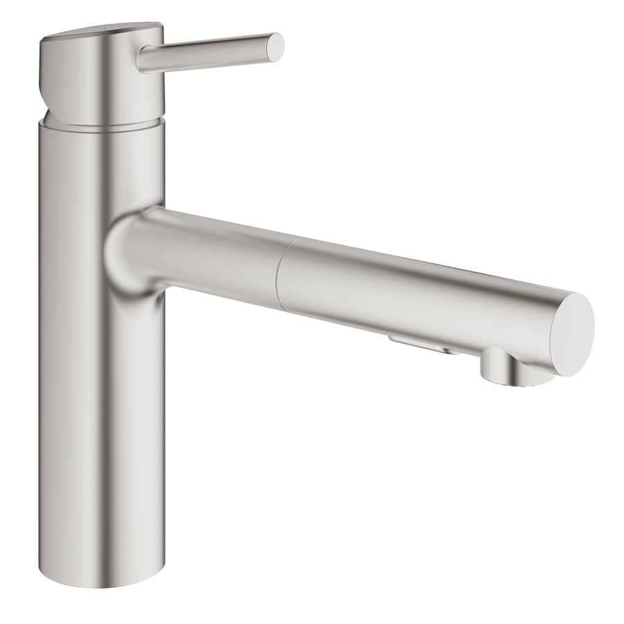 Grohe Concetto Pull-Out Kitchen Faucet with 2-Function Locking Sprayer