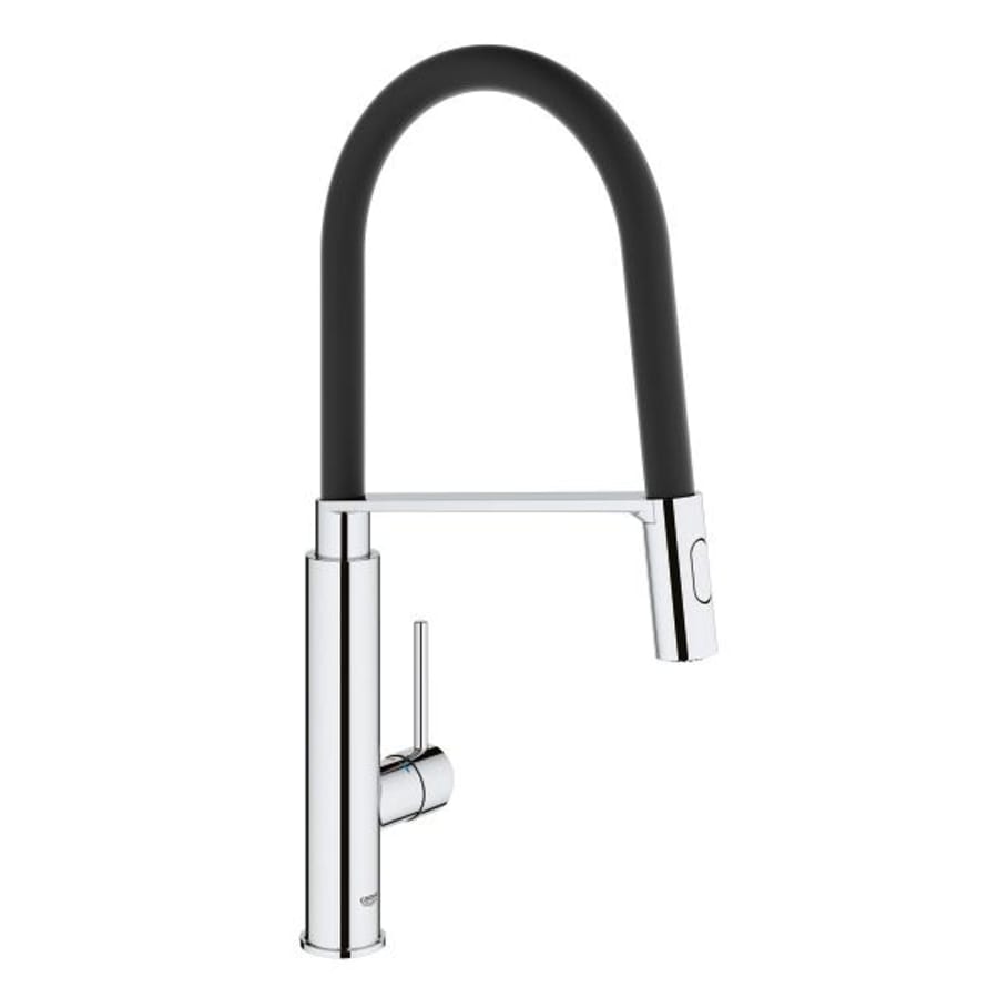 Grohe Pre-Rinse Spray Kitchen Faucet with Locking Push Button Control