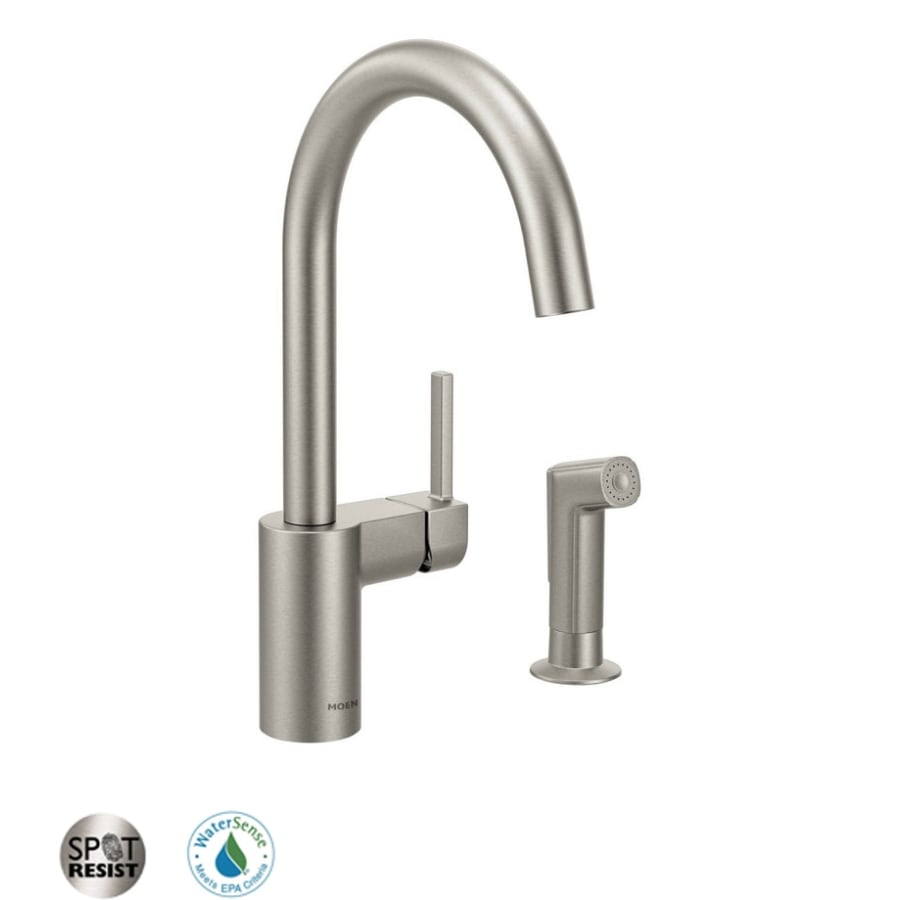 Moen Align Single Handle Kitchen Faucet with Side Spray