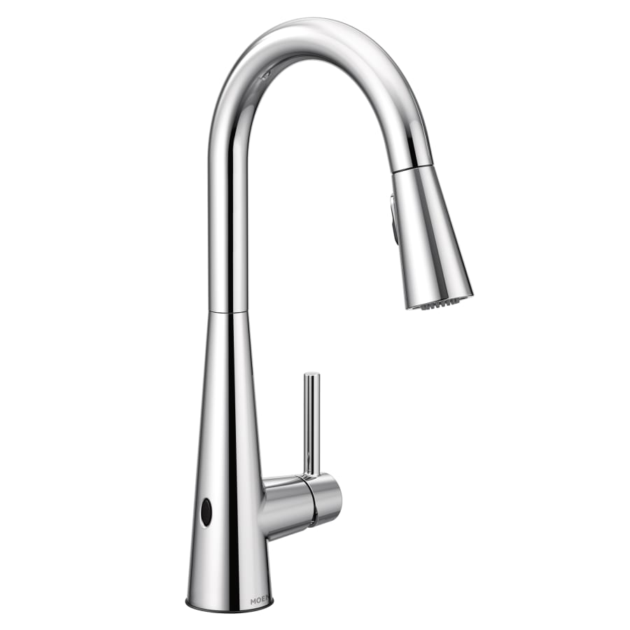 Moen Sleek 1.5 GPM Single Hole Pull Down Kitchen Faucet with MotionSense