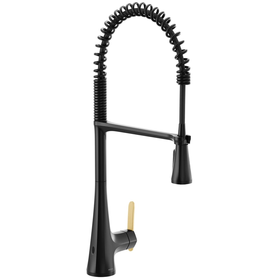 Moen Sinema 1.5 GPM Single Hole Pre-Rinse Pull Down Kitchen Faucet with PowerClean, Reflex, Duralock, and MotionSense Wave Technologies
