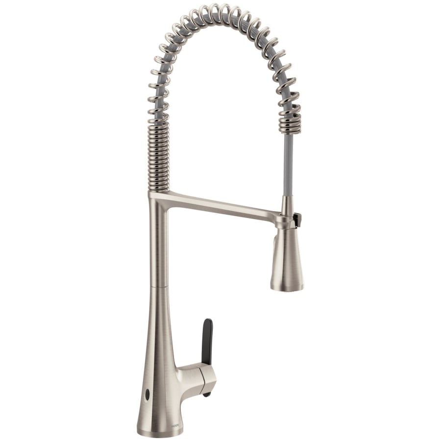 Moen Sinema 1.5 GPM Single Hole Pre-Rinse Pull Down Kitchen Faucet with PowerClean, Reflex, Duralock, and MotionSense Wave Technologies