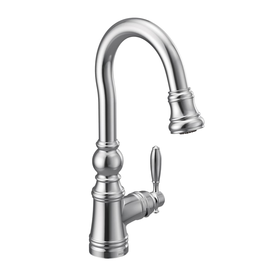 Moen Weymouth 1.5 GPM Single Hole Pull Down Bar Faucet with Duralast Cartridge and Reflex, PowerClean, and Duralock Technologies
