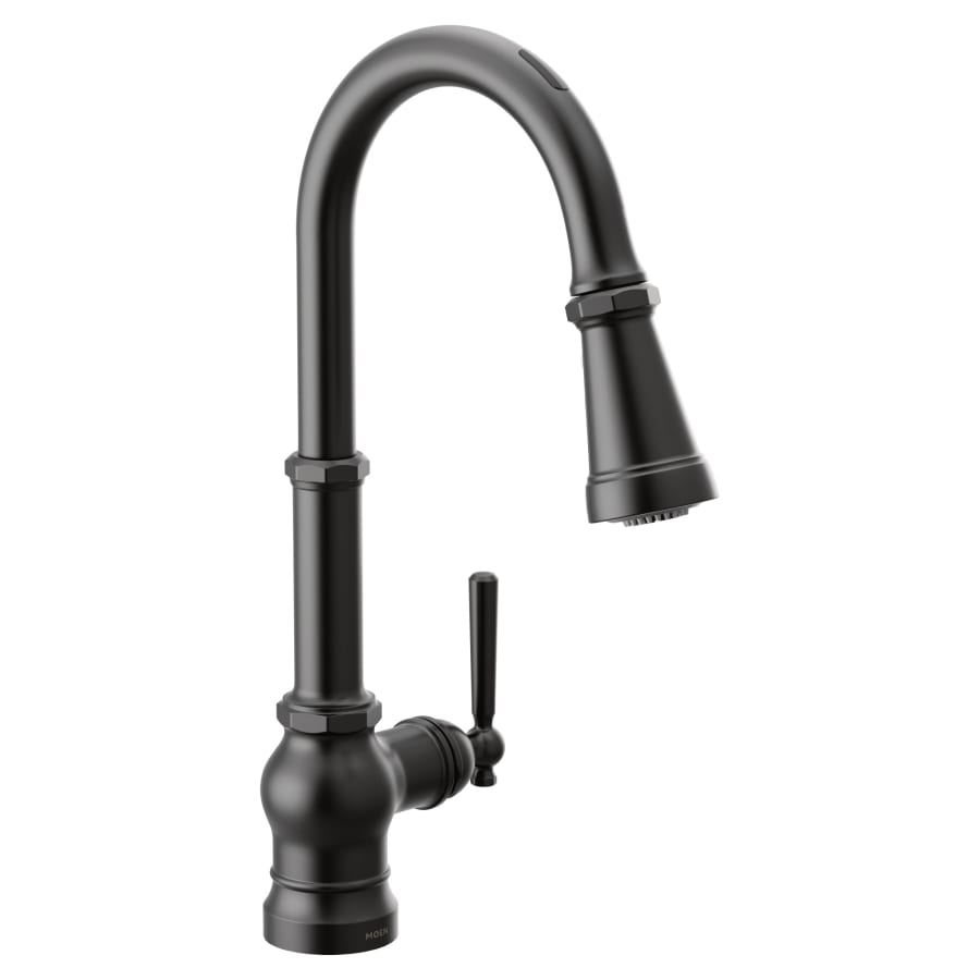 Moen Paterson 1.5 GPM Single Hole Pull Down Smart Kitchen Faucet with Motion Control and Voice Activation - Includes Escutcheon