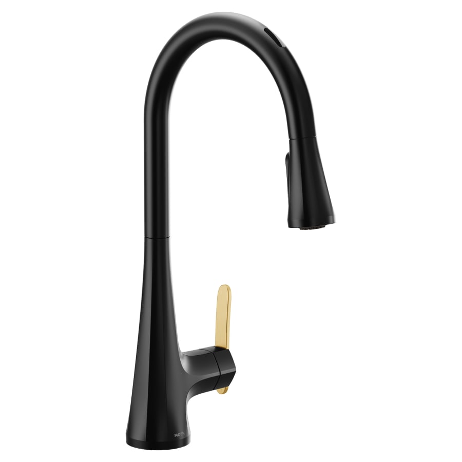 Moen Sinema 1.5 GPM Single Hole Pull Down Smart Kitchen Faucet with Motion Control and Voice Activation - Includes Escutcheon
