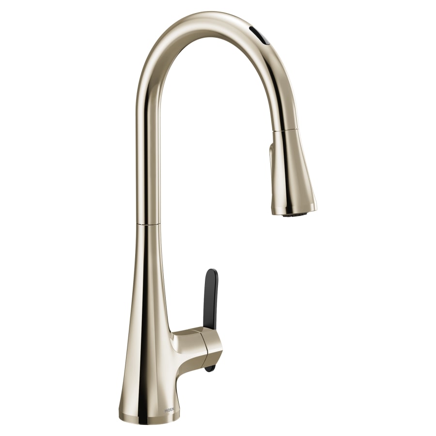 Moen Sinema 1.5 GPM Single Hole Pull Down Smart Kitchen Faucet with Motion Control and Voice Activation - Includes Escutcheon