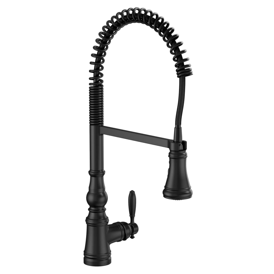 Moen Weymouth 1.5 GPM Single Hole Pre-Rinse Pull Down Kitchen Faucet with Power Boost