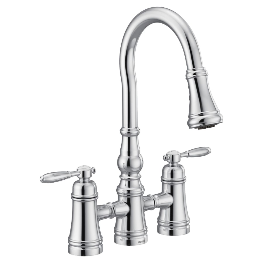 Moen Weymouth 1.5 GPM Bridge Pull Down Kitchen Faucet
