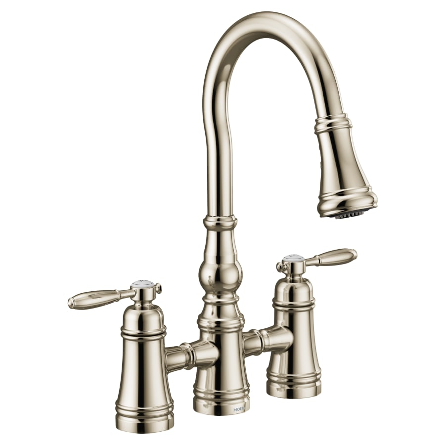 Moen Weymouth 1.5 GPM Bridge Pull Down Kitchen Faucet