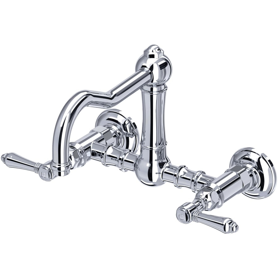 Rohl Acqui 1.5 GPM Wall Mounted Widespread Bridge Kitchen Faucet