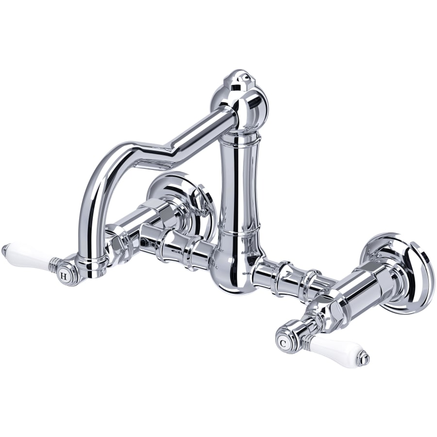 Rohl Acqui 1.5 GPM Wall Mounted Widespread Bridge Kitchen Faucet