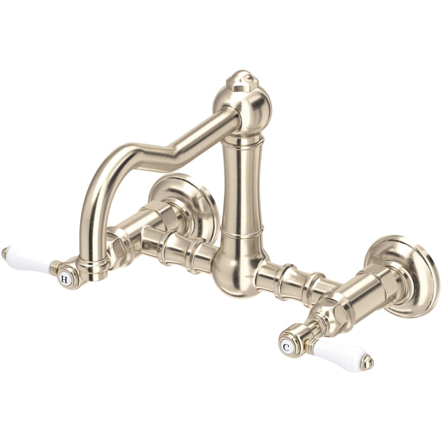 Rohl Acqui 1.5 GPM Wall Mounted Widespread Bridge Kitchen Faucet