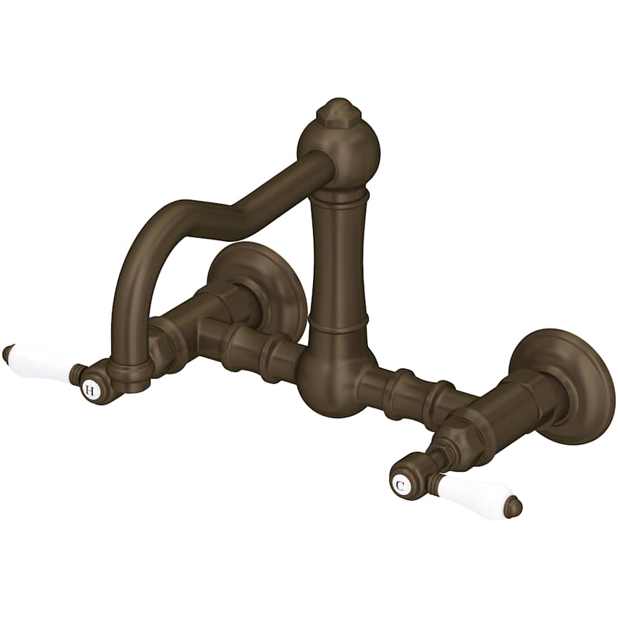 Rohl Acqui 1.5 GPM Wall Mounted Widespread Bridge Kitchen Faucet