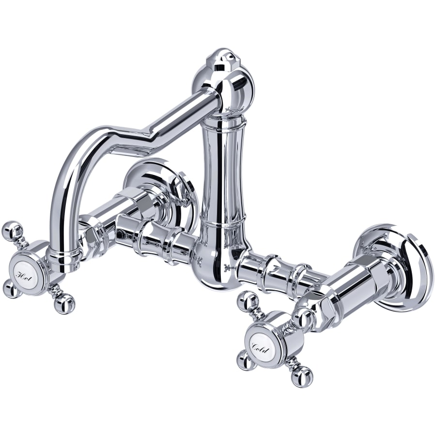 Rohl Acqui 1.5 GPM Wall Mounted Widespread Bridge Kitchen Faucet