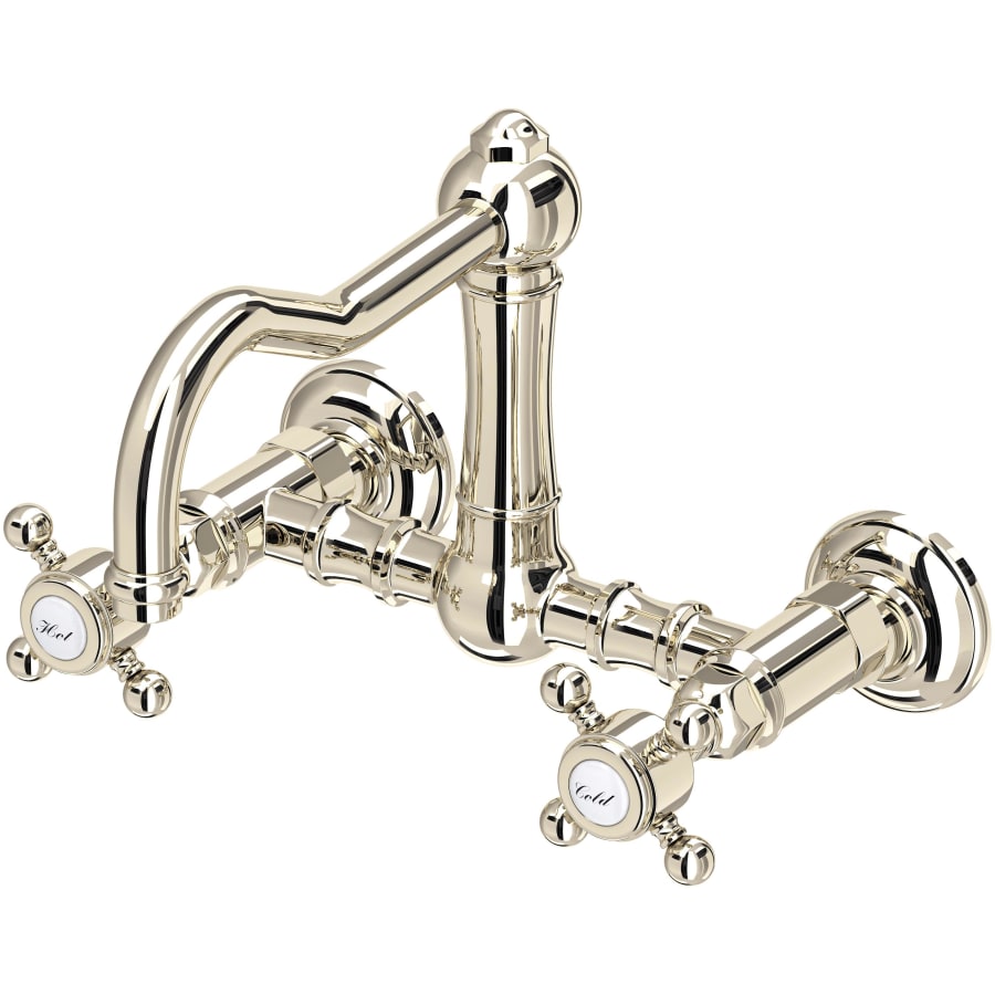 Rohl Acqui 1.5 GPM Wall Mounted Widespread Bridge Kitchen Faucet