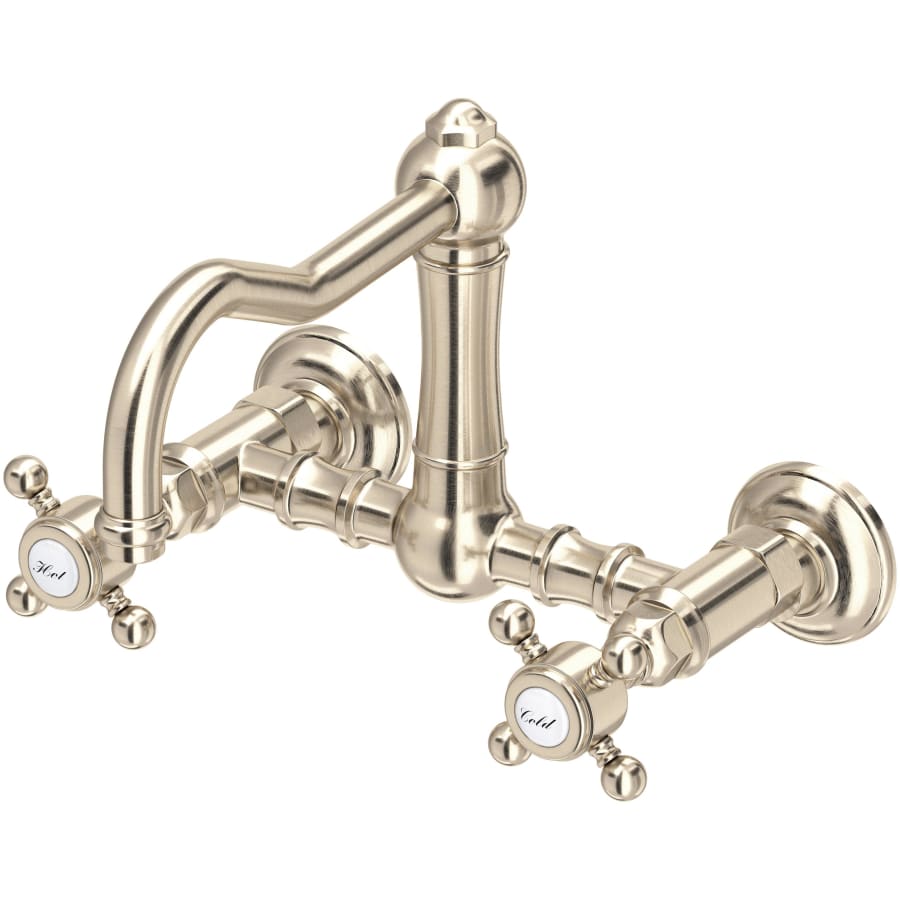 Rohl Acqui 1.5 GPM Wall Mounted Widespread Bridge Kitchen Faucet
