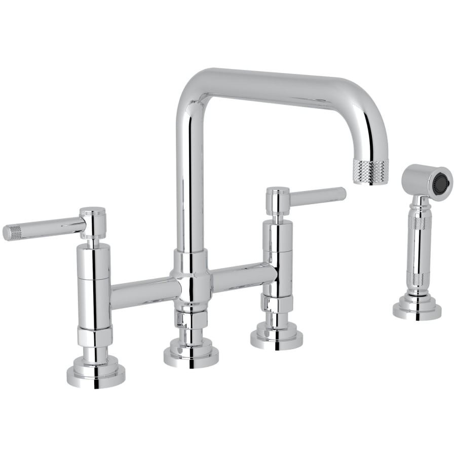 Rohl Campo 1.5 GPM Widespread Bridge Kitchen Faucet - Includes Side Spray